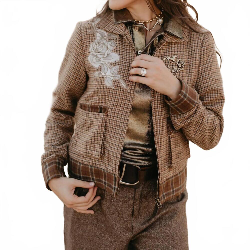 NEW RODEO QUINCY women's johnny jacket in brown